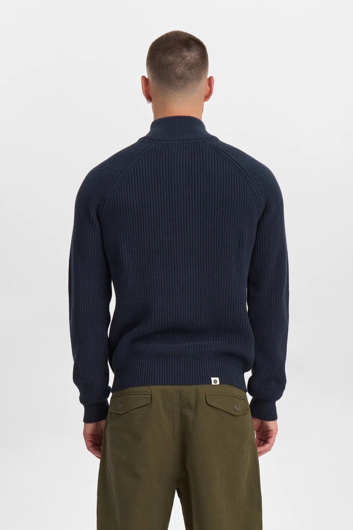 Anerkjendt / AKSUNE PATENT HALF ZIP KNIT / Sky Captain