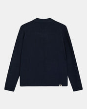 Anerkjendt / AKSVEND NEEDLE RIB KNIT CARDIGAN / Sky Captain