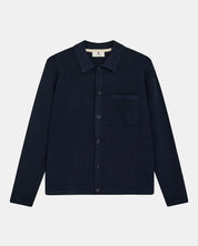 Anerkjendt / AKSVEND NEEDLE RIB KNIT CARDIGAN / Sky Captain