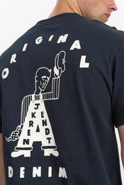 Anerkjendt / AKVILLADS UNDYED S/S TEE / Sky Captain