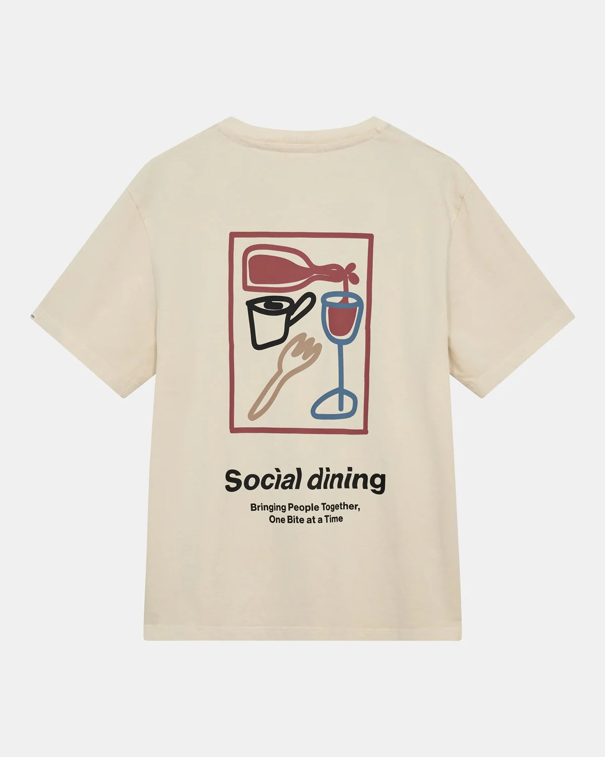 Anerkjendt / AKVILLADS SOCIAL PRINT S/S TEE / Sky Captain