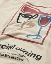 Anerkjendt / AKVILLADS SOCIAL PRINT S/S TEE / Sky Captain