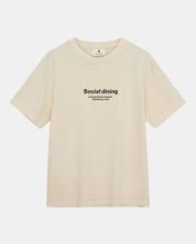 Anerkjendt / AKVILLADS SOCIAL PRINT S/S TEE / Sky Captain