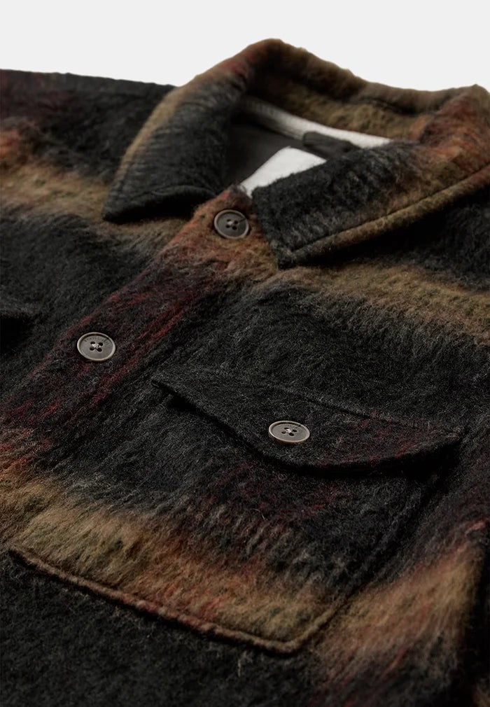 Anerkjendt / AKOSCAR HEAVY TWILL OVERSHIRT / Forest night