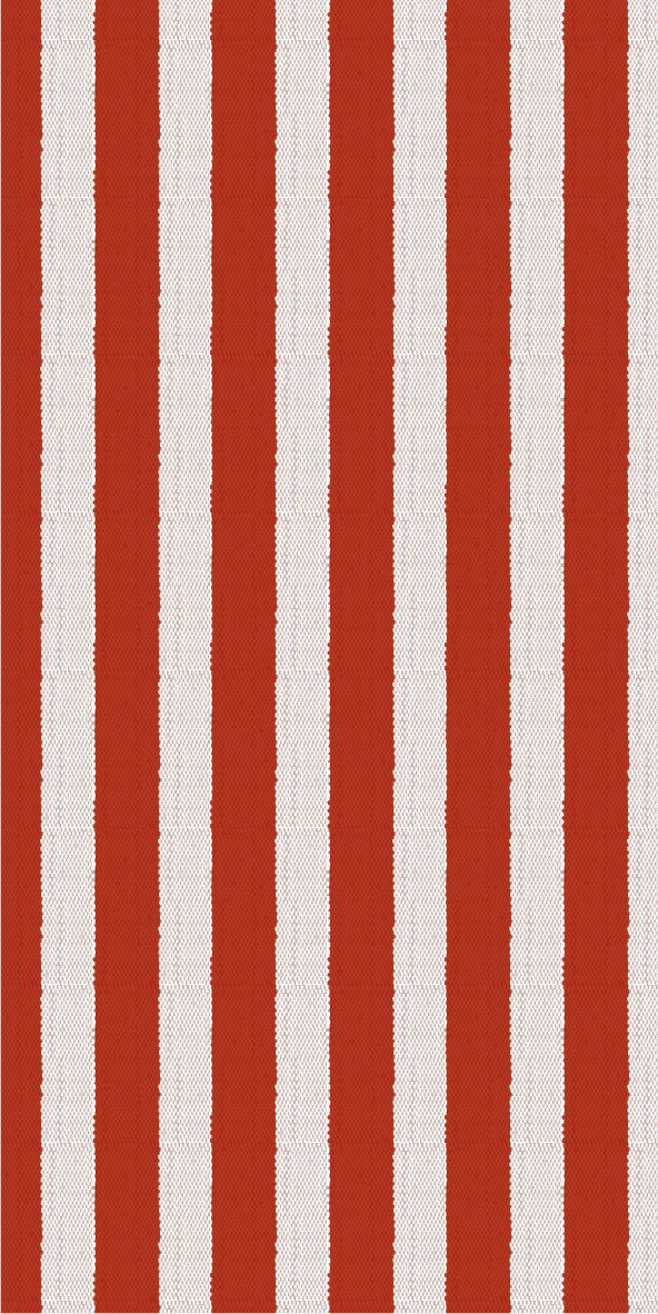 Ib Laursen / Serviette rote Streifen Textil-Look 16 Stck