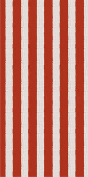 Ib Laursen / Serviette rote Streifen Textil-Look 16 Stck
