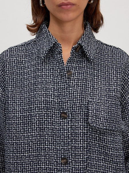 EDITED / Anisha Overshirt / B&W speckle