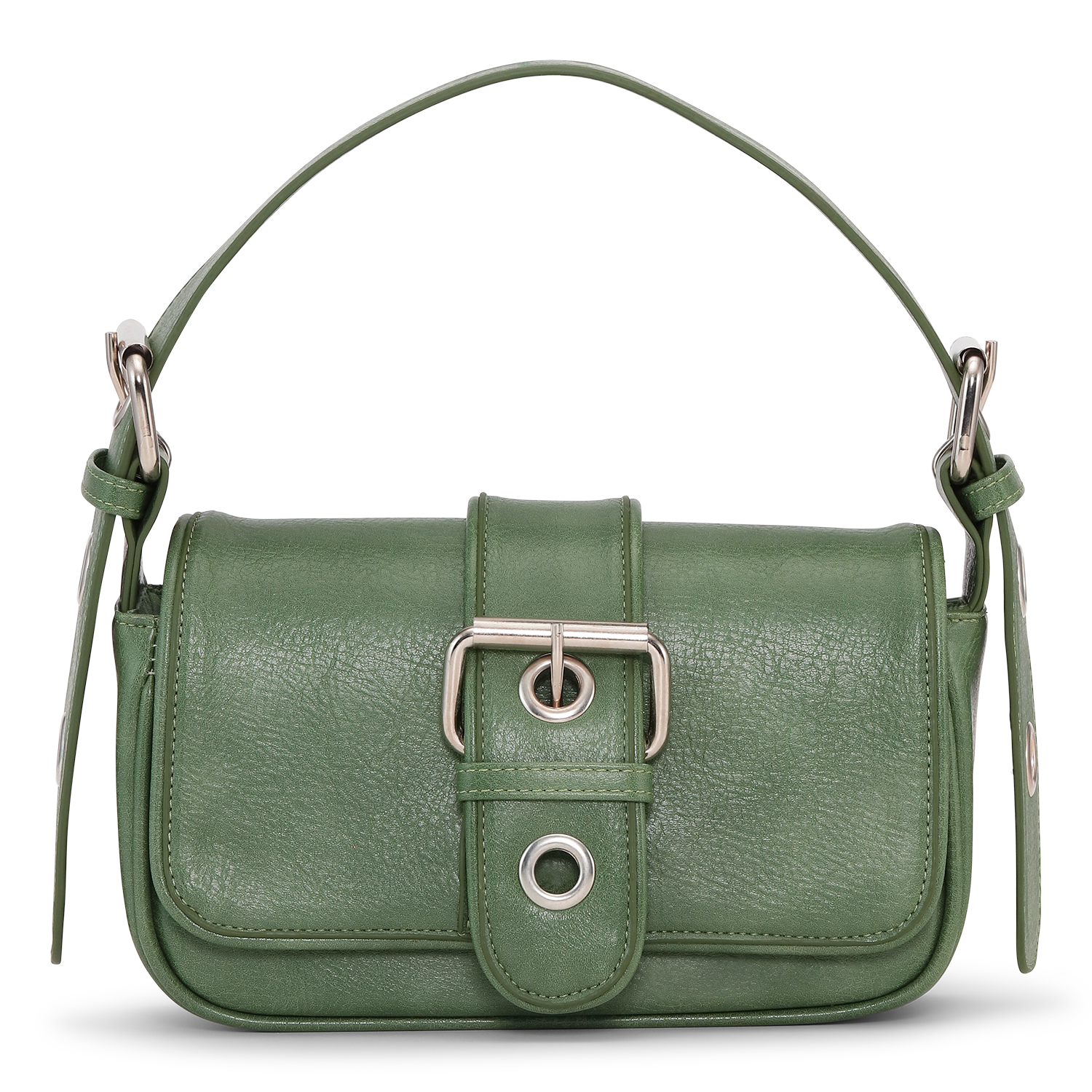 Sui Ava / Buckle Bag / Green Grape