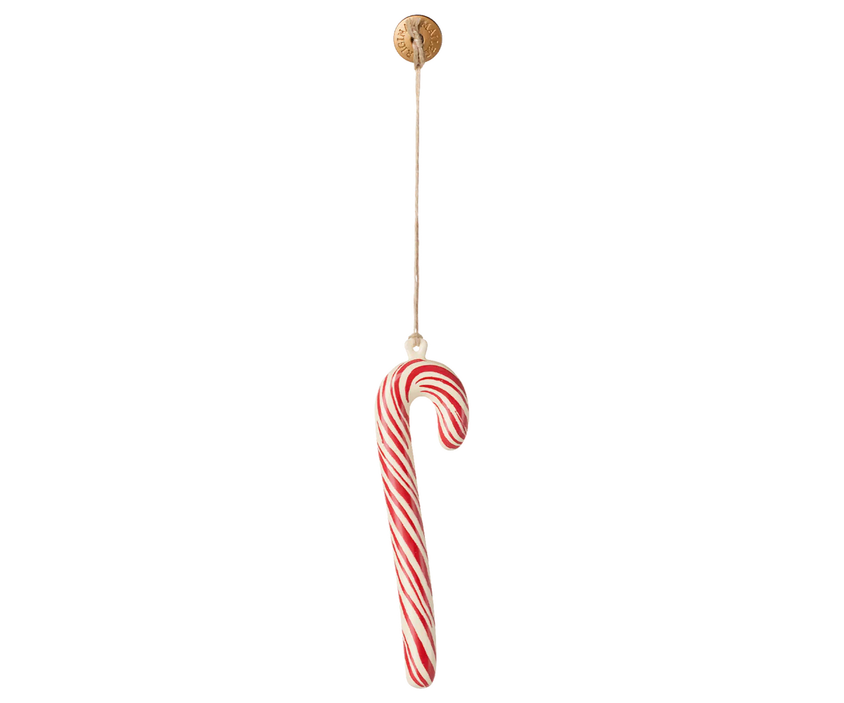 Maileg / Metall Ornament, Zuckerstange, Groß -Gestreift