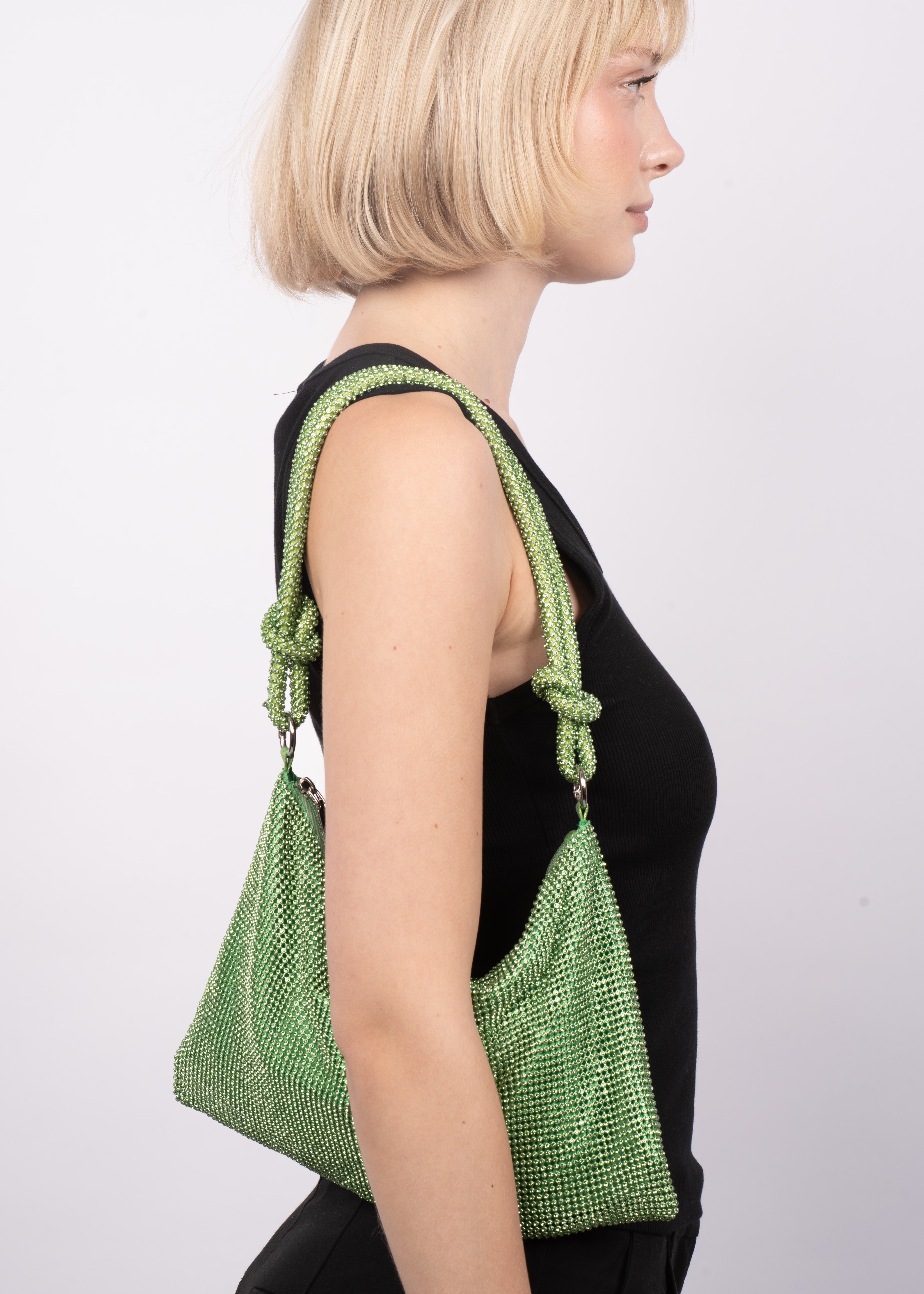 Sui Ava / Crystal Vibes Bag / Green Crystal