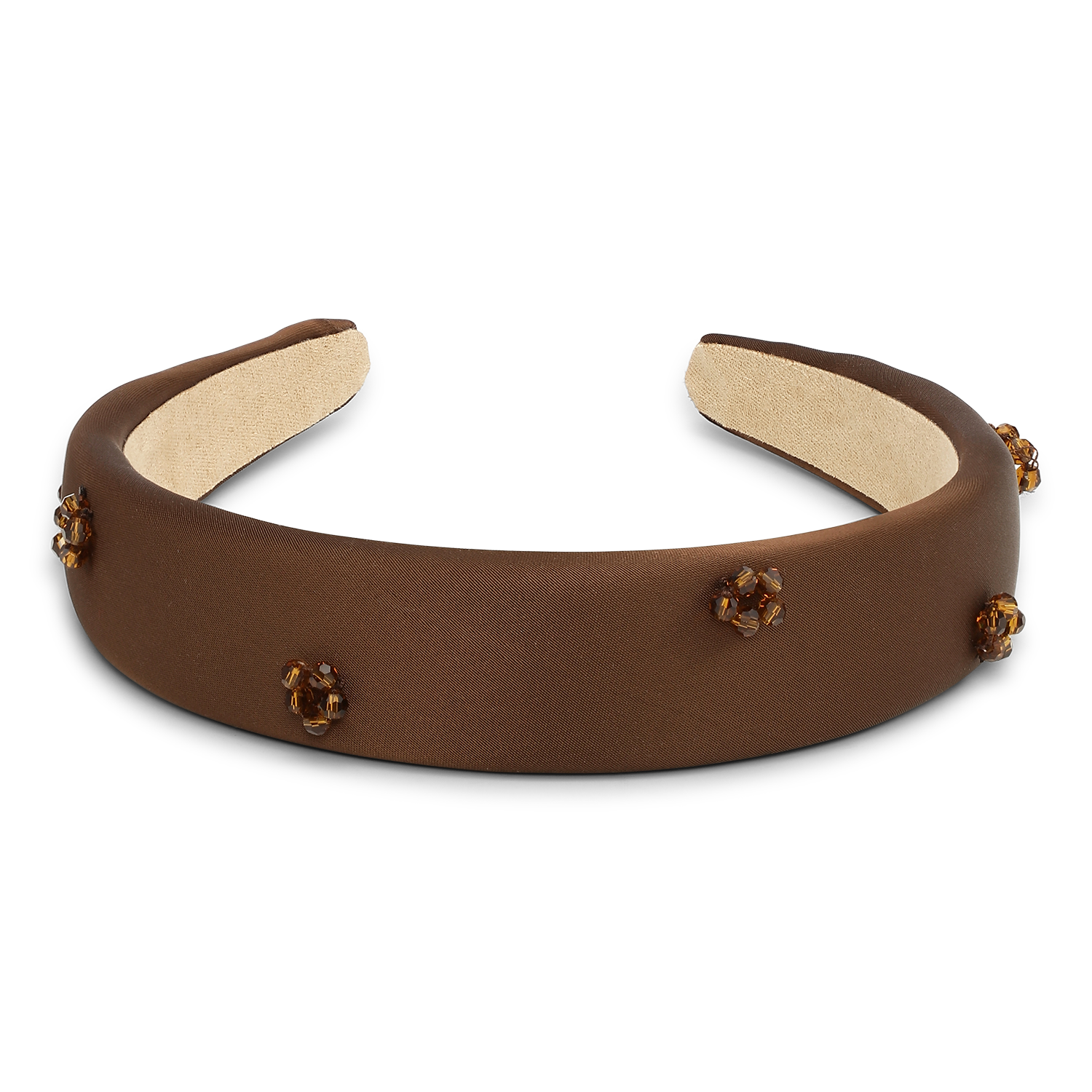 Sui Ava / Floral Gleam Headband / Chocolate Fondant