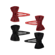 KS3937-4-PACK-VELVET-BOWIE-HAIR-CLIPS-RED-BLACK-Main