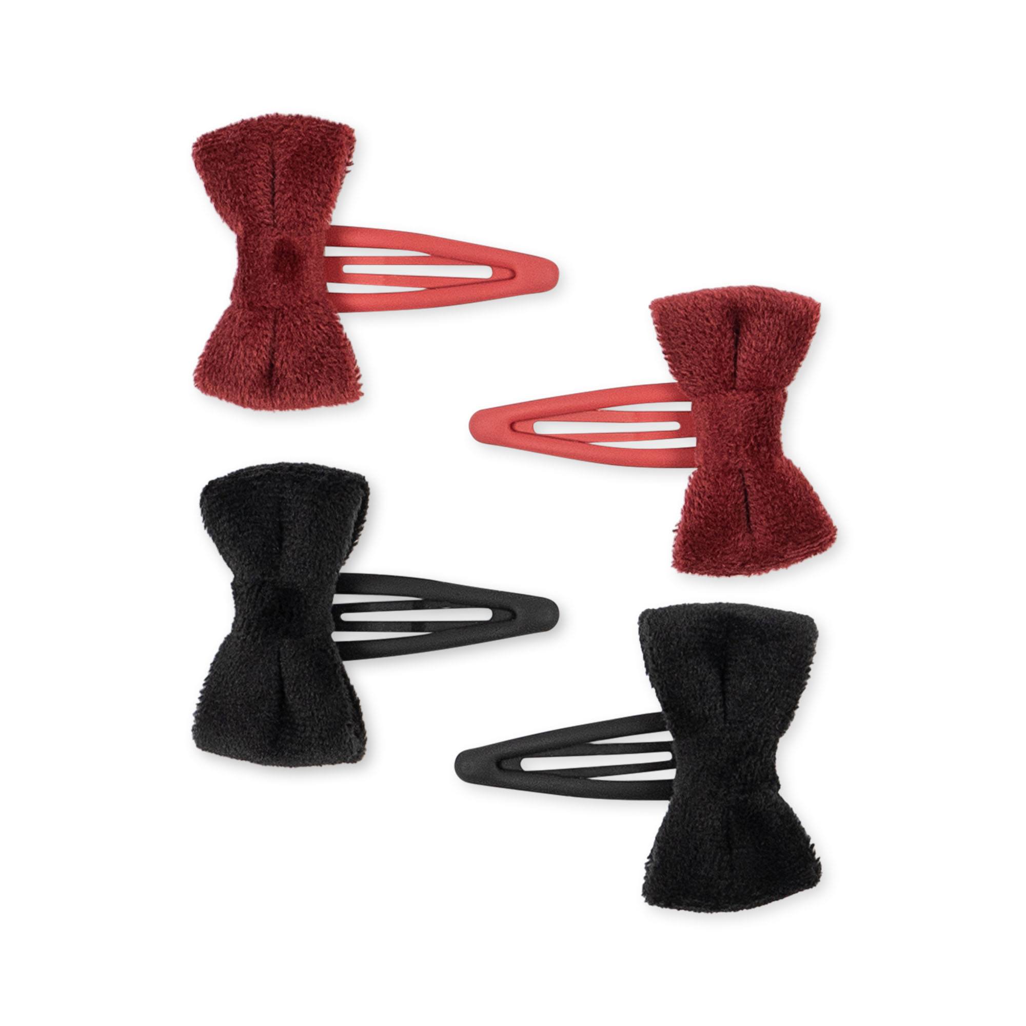 KS3937-4-PACK-VELVET-BOWIE-HAIR-CLIPS-RED-BLACK-Main