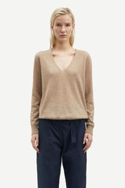 Salorea_V-neck_Sweater_15336_-_KHAKI_MEL-_-_M1