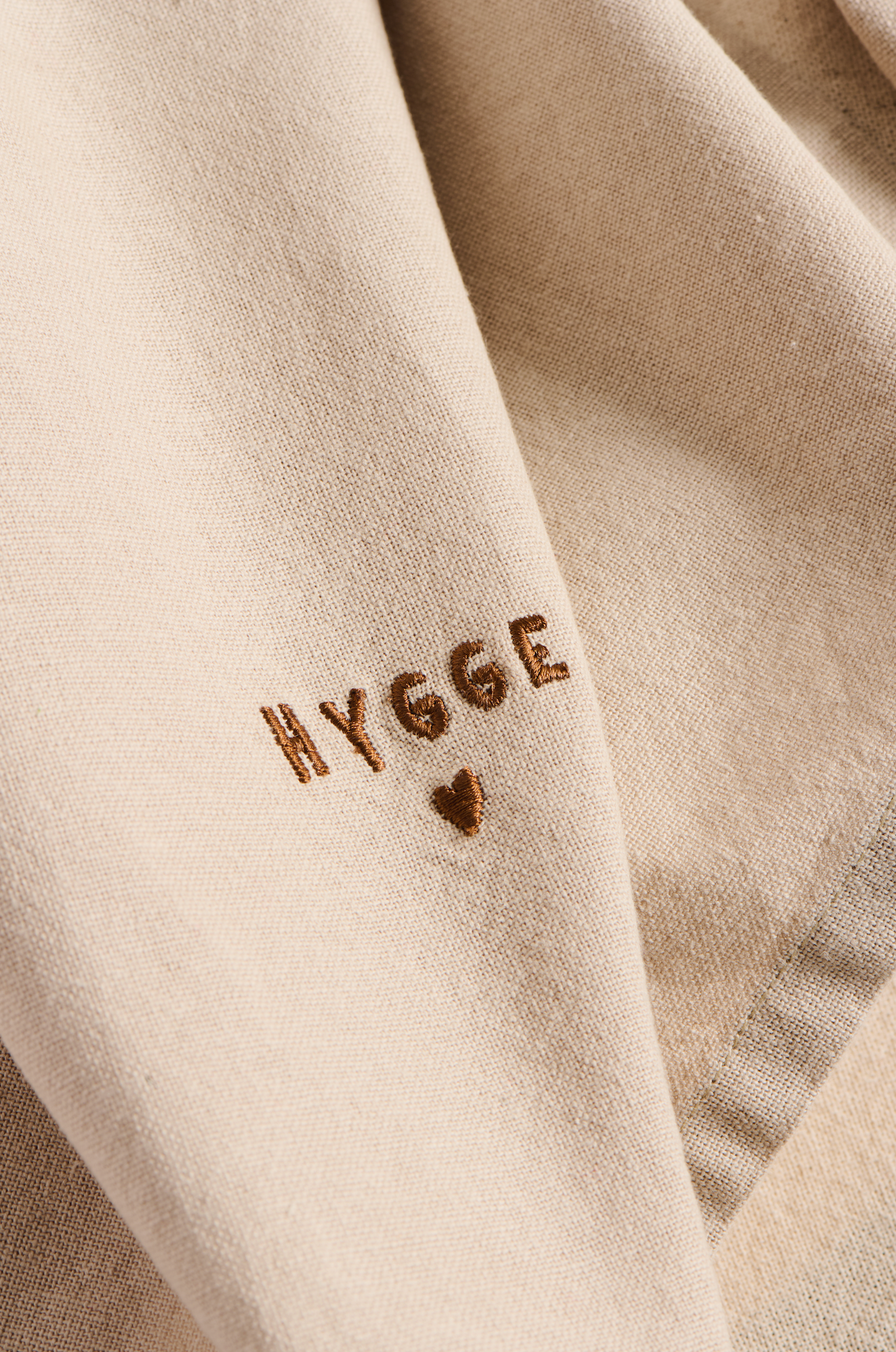 Ib Laursen / Stoffserviette Tradition m/Hygge leinenfarbig