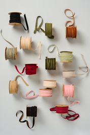 Ib Laursen / Veloursband auf Spule 10 m moosgrün