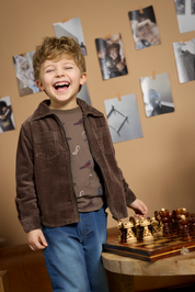 Minymo / Shirt LS Cord / Chocolate Chip