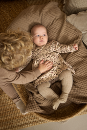 Minymo / Dress LS AOP Sweat / Sand