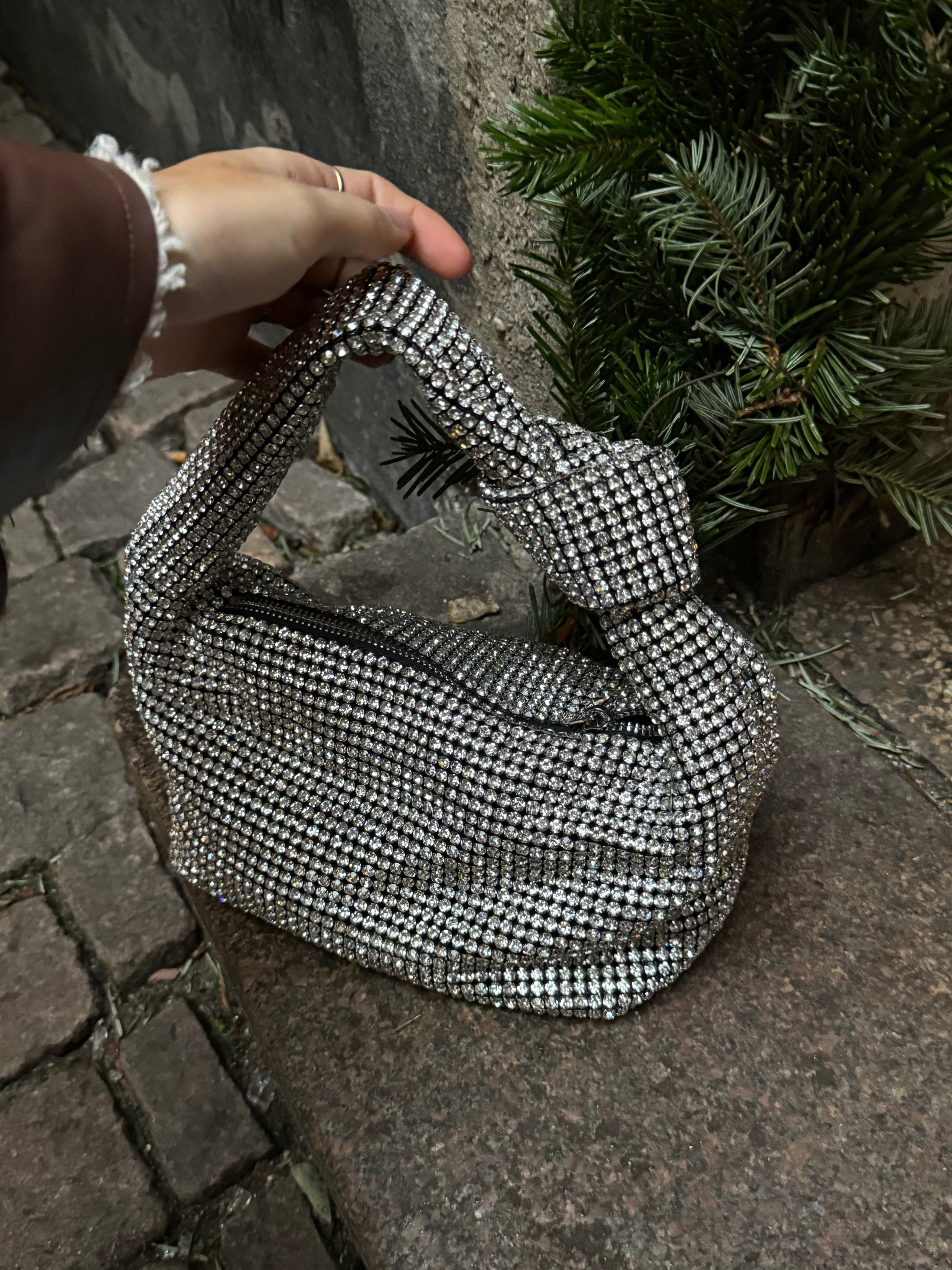 Sui Ava / Silvermoon Crystal Bag / Clear Crystal