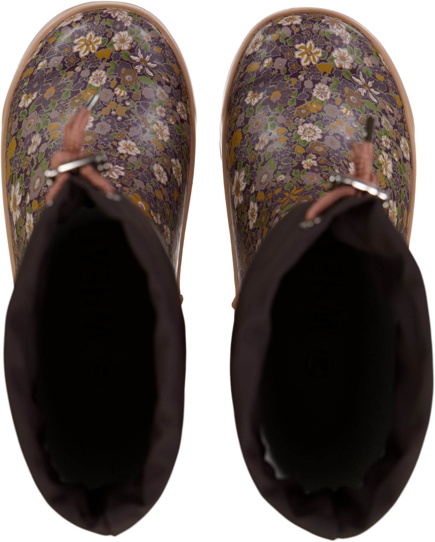 WF363g-Thermo-Rubber-Boot-Print-3122-eggplant-flowers-Extra-1