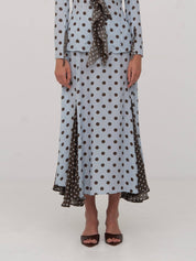 Carmen Say, New Blue Polka Dot Skirt