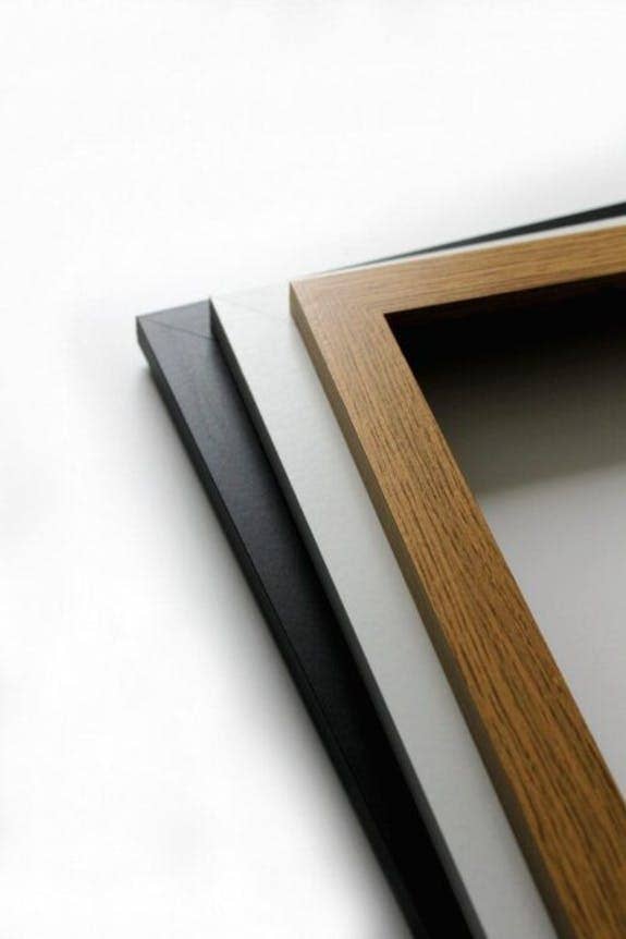 Bayreuth - Gerahmter Stadtplan - Poster: B2 - Gerahmt