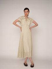Carmen Says / Sucrée Langkleid mit Blumenmuster