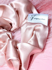 Francine / Seidenscrunchie: Champagner
