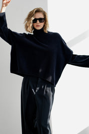 Greymarl / Frida Knit / Navy