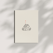 HERR&FRAUHEMPEL - Postkarte - Haus mit Herz