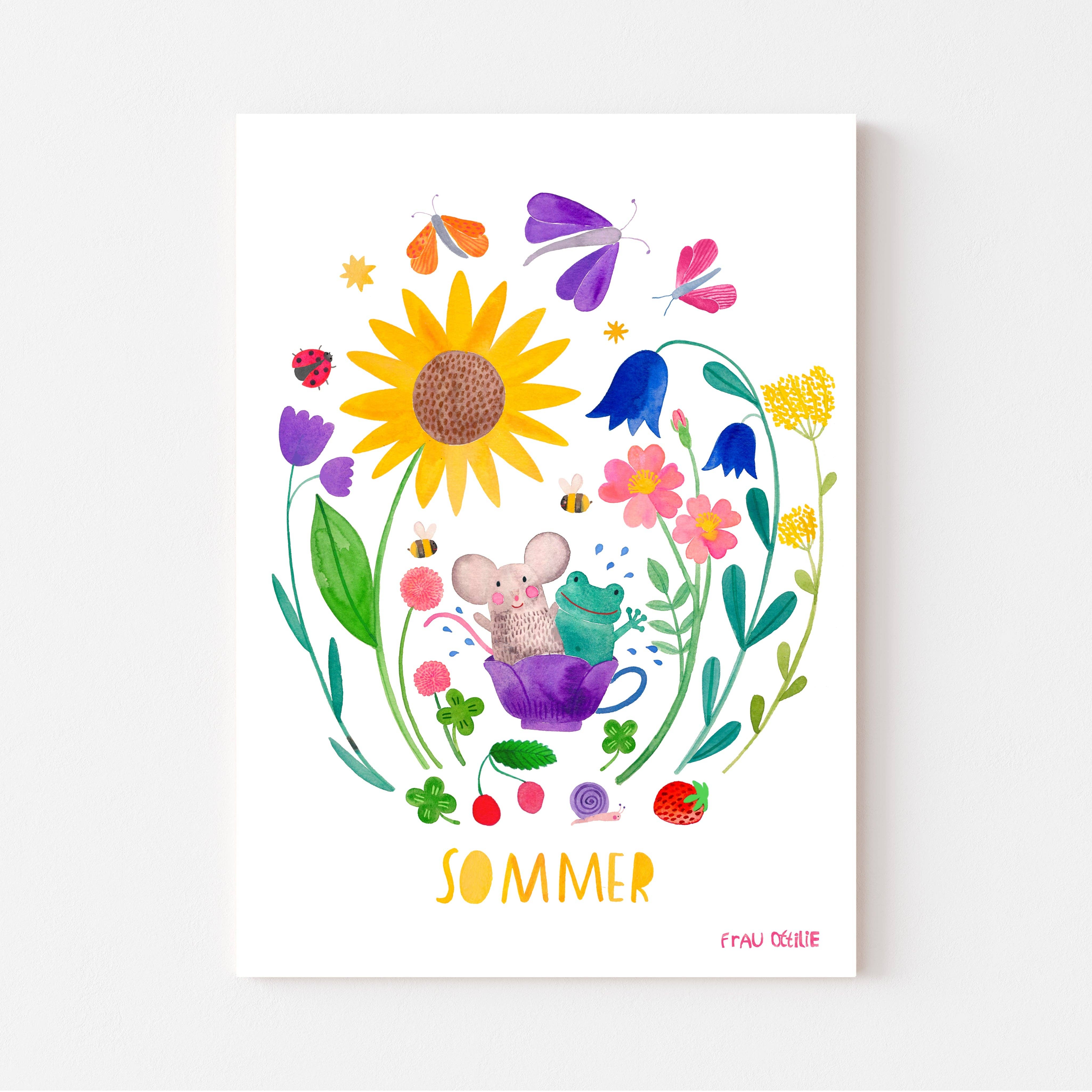 Frau Ottilie - Print A4 *Sommer* (VE=3)
