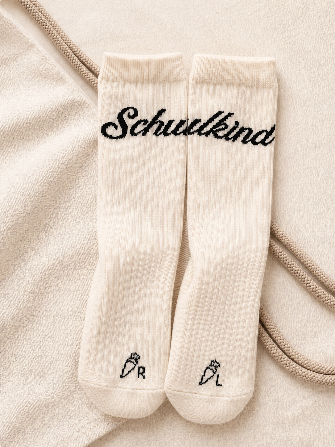 LOONES - Schulkind Signature Socken | cream