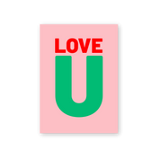 HERR&FRAUHEMPEL - Postkarte - LOVE U