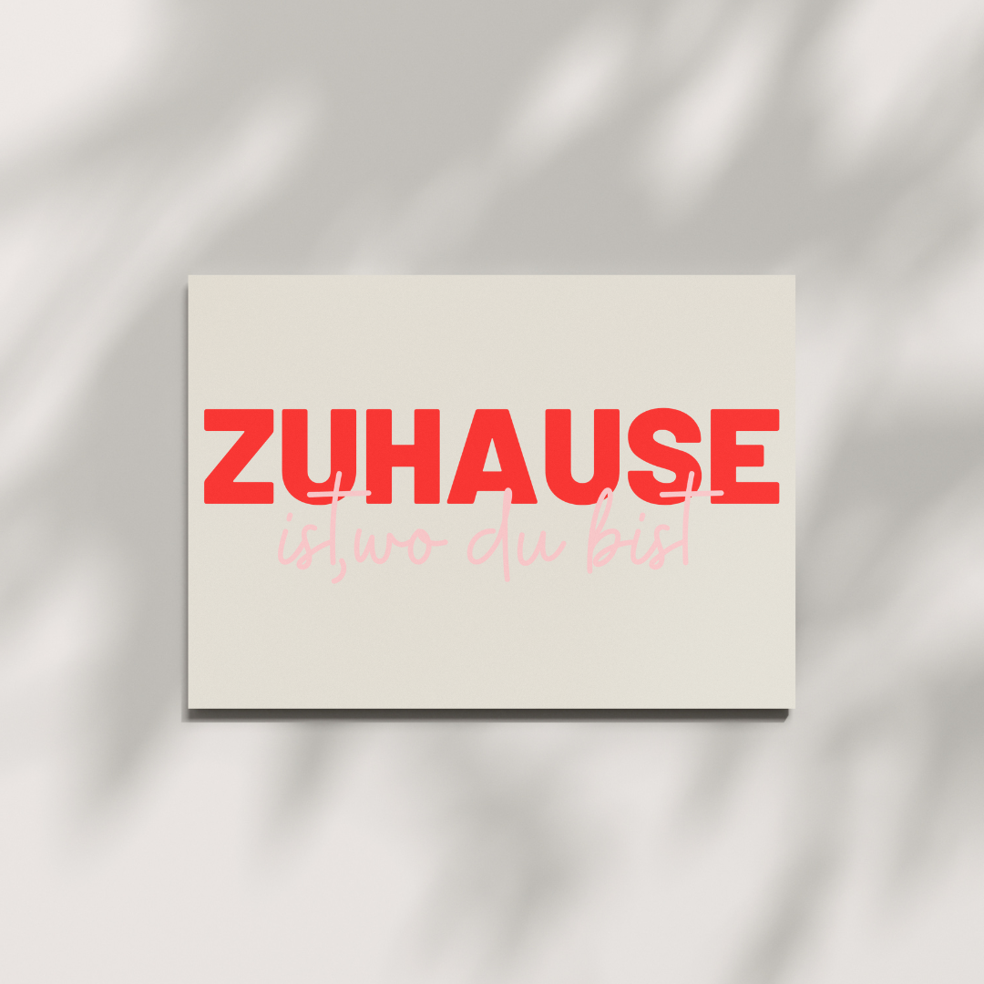 HERR&FRAUHEMPEL - Postkarte - ZUHAUSE