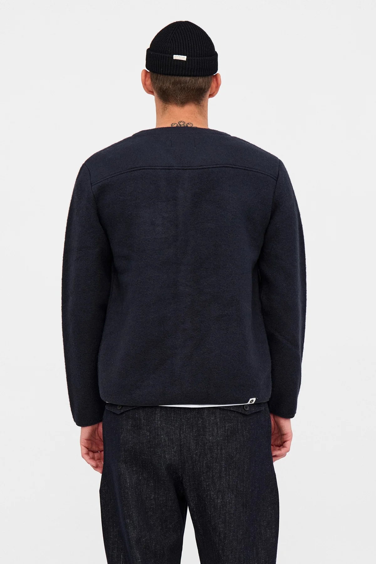 ANERKJENDT / AKSIGURD BOILED WOOL OVERSHIRT / Sky Captain