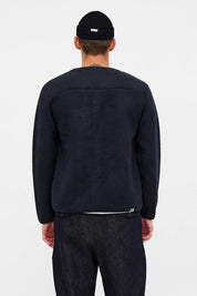 ANERKJENDT / AKSIGURD BOILED WOOL OVERSHIRT / Sky Captain