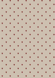 Ib Laursen / Papierrolle rote Herzen 5 m/Rolle