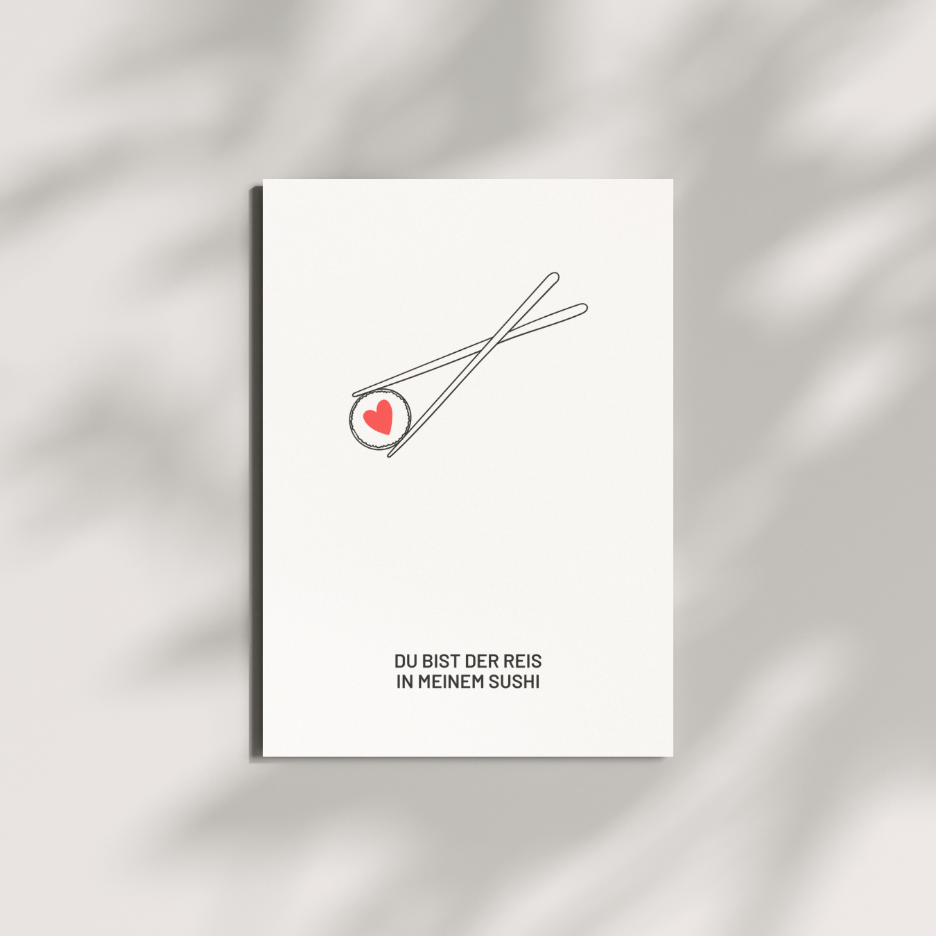 HERR&FRAUHEMPEL - Postkarte - REIS IN MEINEM SUSHI