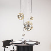 Weihnachtsdekoration - Weihnachtsanhänger - Discokugel - Schaumstoff - Gold - 10x10x10cm