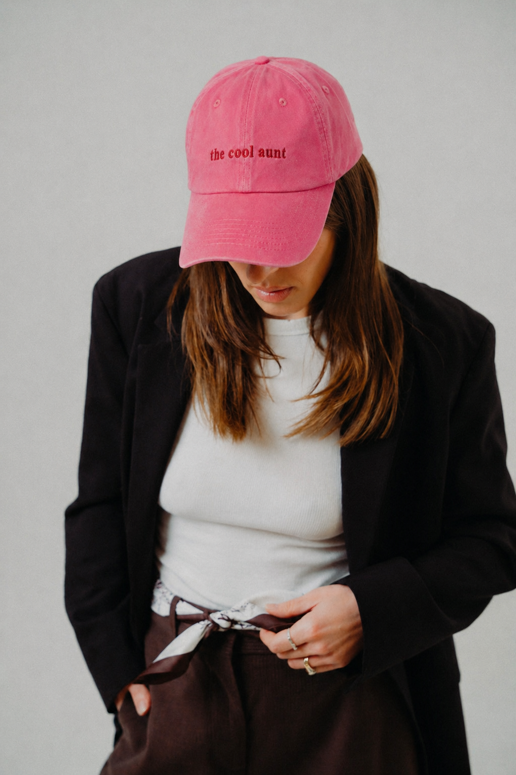 Not Your Mommy - The Cool Aunt Cap Pink