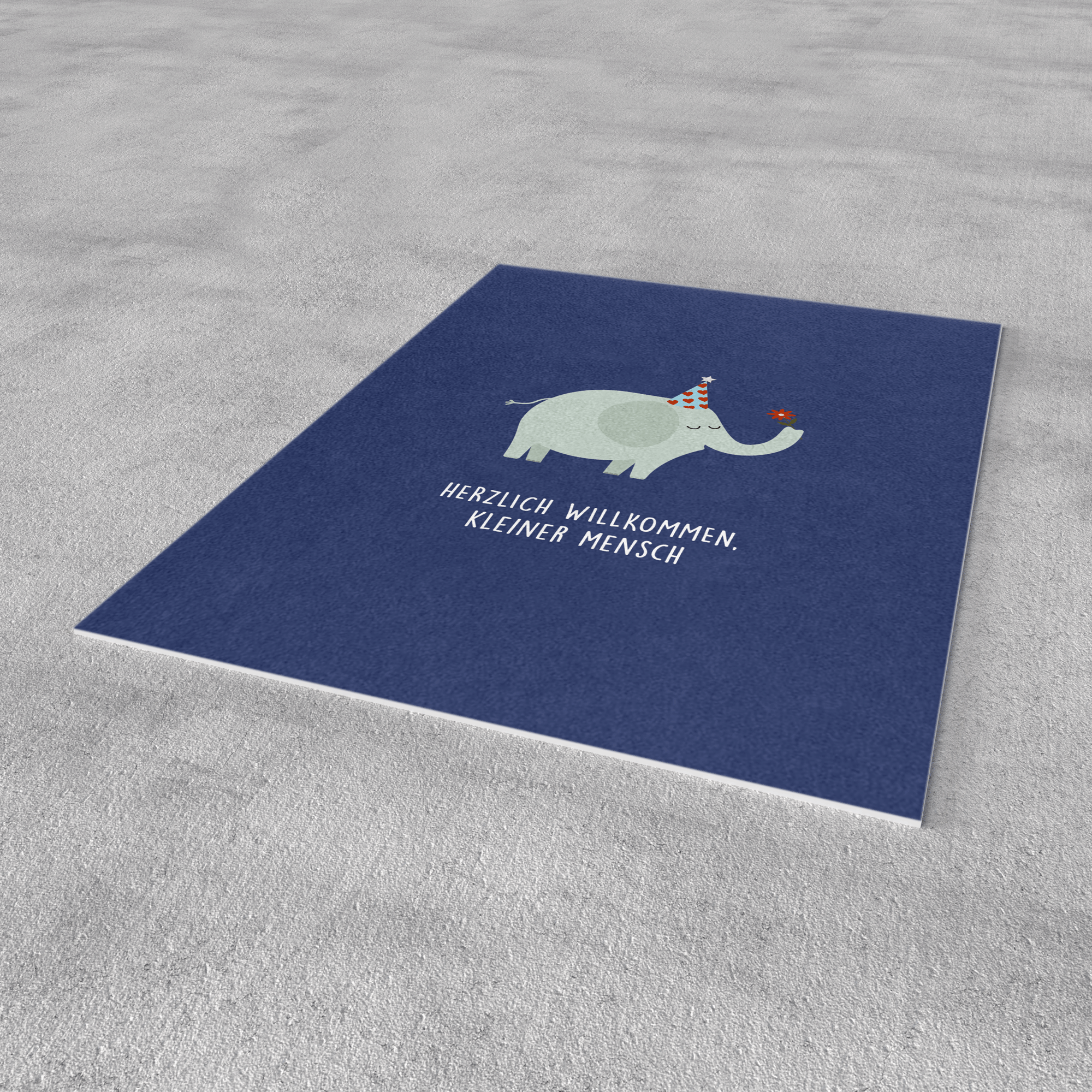 Naturbedacht - Postkarte - Elefant zur Geburt - Nr. 90