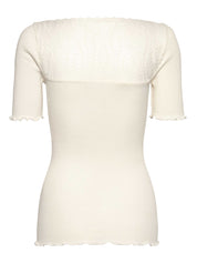 Rosemunde / RWBeatha Silk 2-4 SS Boatneck Lace T-shirt / ivory