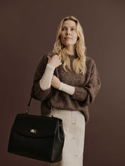 Rosemunde / RBSanya Large Working Bag / black silver
