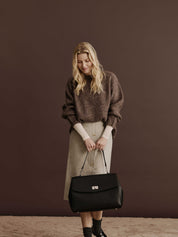Rosemunde / RBSanya Large Working Bag / black silver