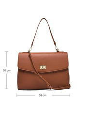 Rosemunde / RBSanya Large Working Bag / cognac gold