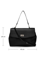 Rosemunde / RBSanya Large Working Bag / black silver
