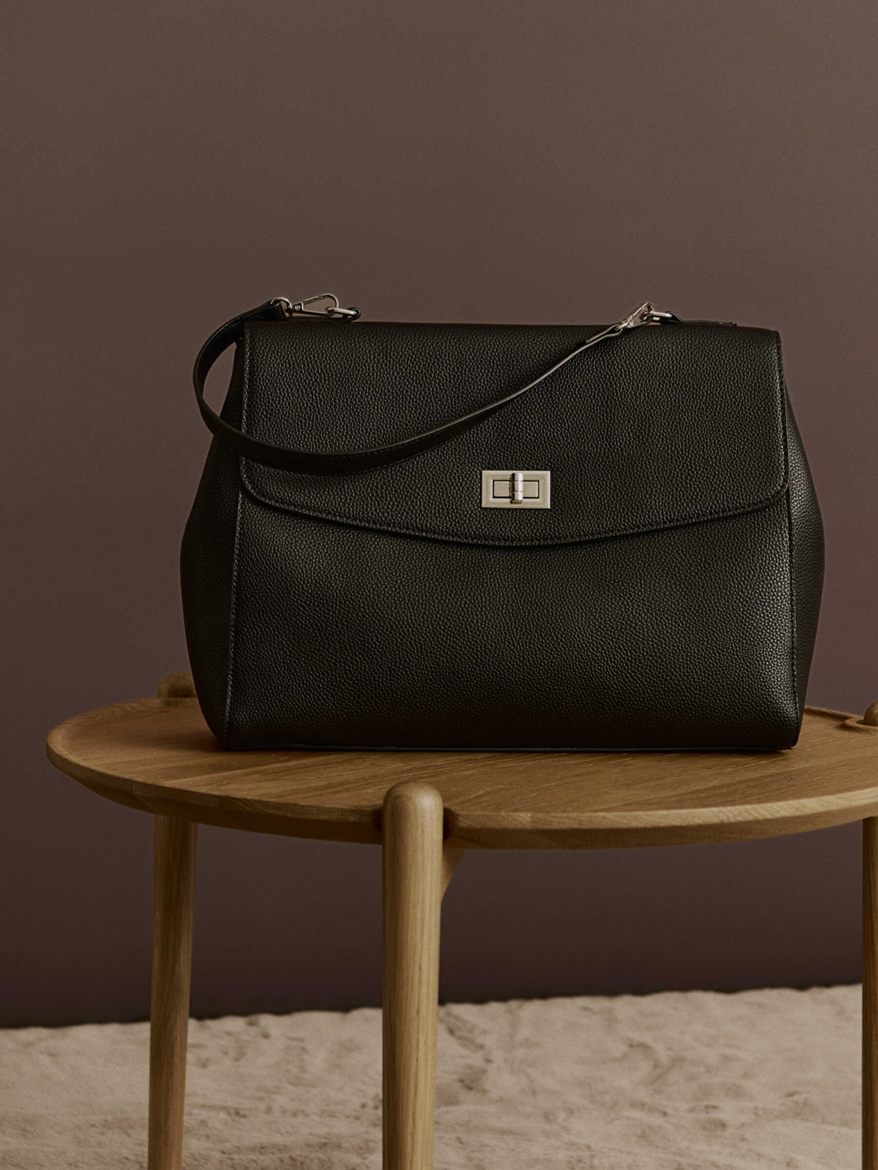 Rosemunde / RBSanya Large Working Bag / black silver