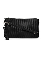Rosemunde / RBRemi Medium Clutch / black silver