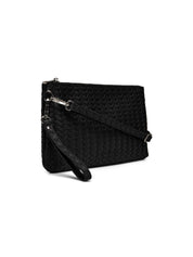 Rosemunde / RBRemi Medium Clutch / black silver