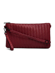 Rosemunde / RBRemi Medium Clutch / cranberry black oxid
